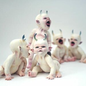 Wholesale 20.21 million Holy Day Horror Baby Resin Statue Ornaments New Products Resin Crafts Ornaments