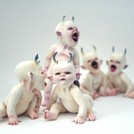 Wholesale 20.21 million Holy Day Horror Baby Resin Statue Ornaments New Products Resin Crafts Ornaments
