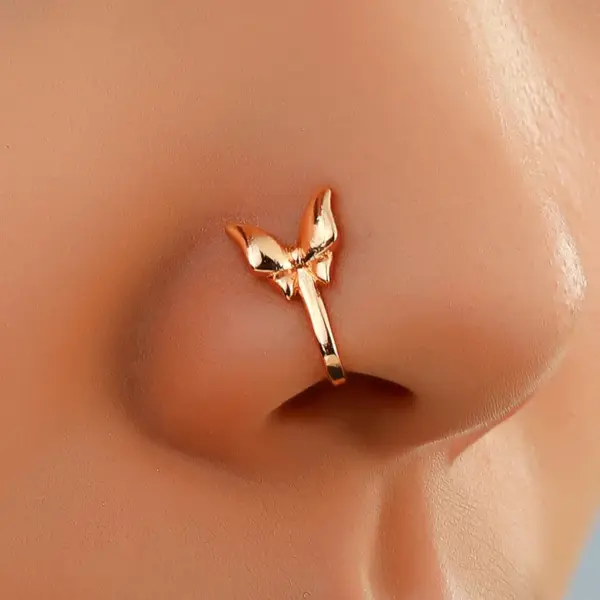 Wholesale Nose Rings & Studs Retro Animal Copper Plating Nose Pin