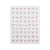 Wholesale Explosive Bow Nail Art Sticker Cute Simple Belt Adhesive Black and White Gold and Silver Red Ribbon Bow Nail Sticker