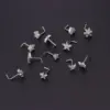 Wholesale 316L Stainless Steel Copper Ear Cartilage Rings & Studs Flower Waterproof Non Tarnish Surgical Steel Women'S