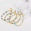 oly-695bd141f4238cebd3eb6ebad50297c2 Wholesale ig Light Luxury Beaded Titanium Steel Bracelet Natural Stone Pearl Crystal High-end Color-free Jewelry