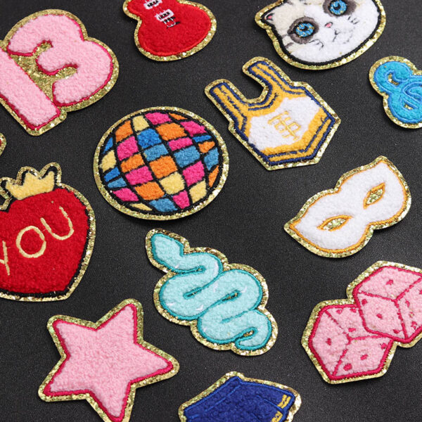 oly-696503bf92af944656e5aaafe061378b Wholesale Cartoon embroidered towel embroidered cloth stickers in stock wholesale supply clothing accessories hat bag decorative patch DIY