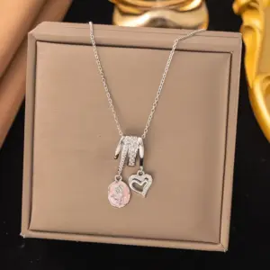【8300】Love Flower Necklace【Silver】
