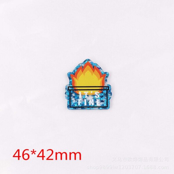 oly-6986472859c10f67d0acab19bbc0f407 Wholesale loose powder cartoon organ medical letter bag jewelry acrylic cute DIY patch accessories