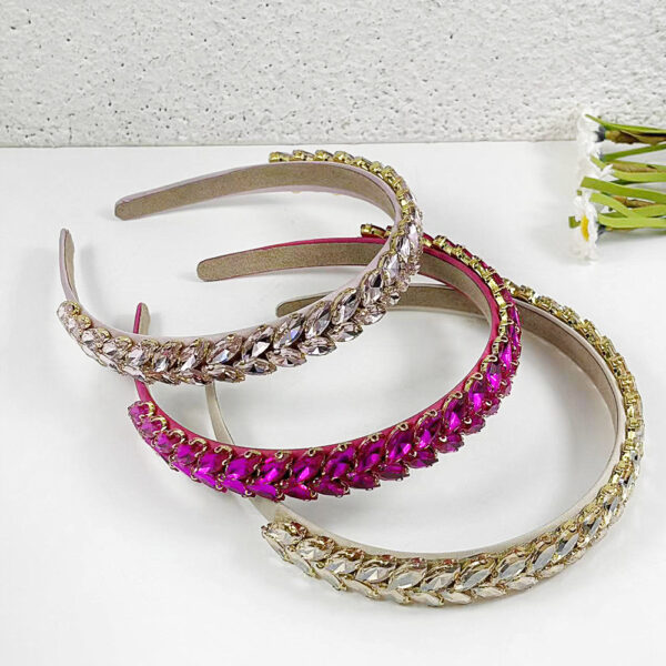 Wholesale Rhinestone Headband Baroque High-grade Headband Heavy Industry High-grade Diamond Headband Super Flash Hair Accessories