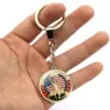 Wholesale United States American National Day Key Chain Made Of Durable Zinc Alloy, Perfect Souvenir Or Gift