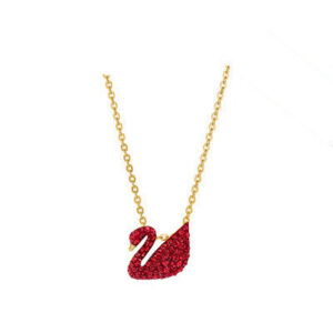 Red swan small necklace