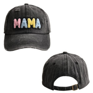 Black-Color MAMA Baseball Cap-Adult / free size-Adjustable