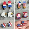 Wholesale Original Design American Flag Wood Independence Day Women's Ear Studs