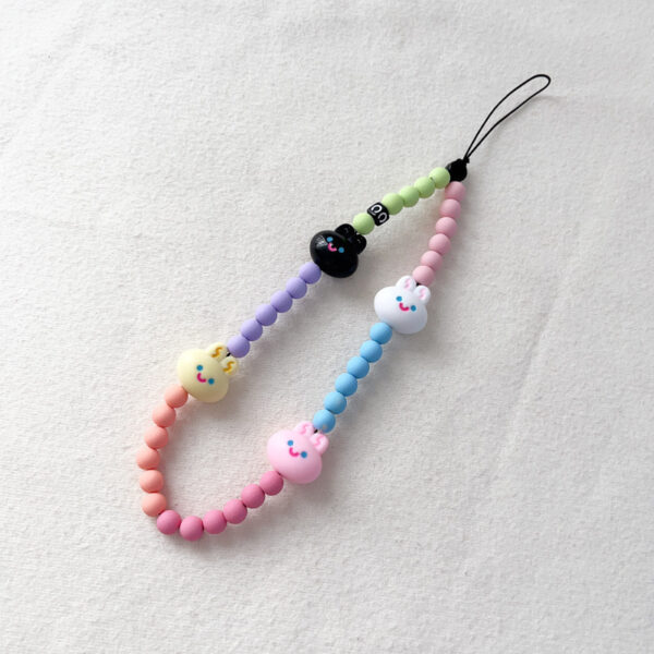 oly-69e6852d43bb5ae413f62bc971f3c45d Wholesale cute girl cream candy rabbit color acrylic multi-purpose anti-lost mobile phone chain