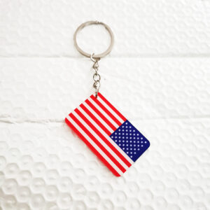 American square flag keychain
