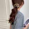 Wholesale South Korea Autumn and Winter Vintage Hair Ring Head Rope Leopard Print Pan Head High-end Hair Ring Large Bowel Hair Ring Women’s Hair Accessories