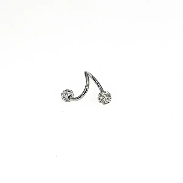 Wholesale Stainless Steel 16G Double Head Full Drill Mud Ball Ear Studs Bone Studs Piercing Decorations Geometric Pattern Unisex