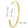 Wholesale Open Arrowhead Copper Bracelet Simple Design Trendy Minimalist Style Irregular Brass Heart Shape Handmade