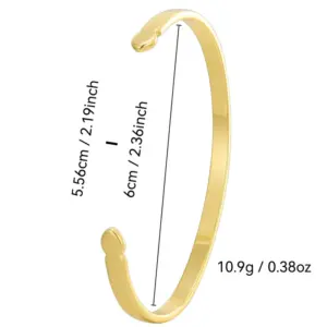 Wholesale Open Arrowhead Copper Bracelet Simple Design Trendy Minimalist Style Irregular Brass Heart Shape Handmade
