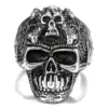 oly-6a76b709dc50e2dd1ace998822971f10 Wholesale Skull Titanium Steel Ring Men's Stainless Steel Ring Retro