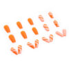 oly-6a8a53d843283fdf3bca6533de792739 Wholesale Medium and long ballet armour nail patch wholesale orange ripple gorgeous color fake nails