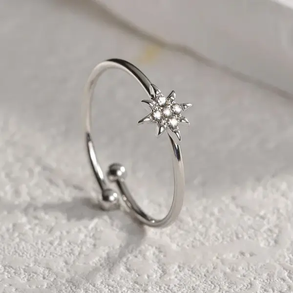 Wholesale PVD Coated Real Gold Plated 18K Solid Color 304 Stainless Steel Ball 201 Elegant Simple Style Commute Waterproof Non Tarnish Open Ring