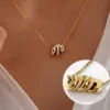Wholesale Round Pendant Necklace For Women, 18K Gold Plated 304 Stainless Steel, PVD Coated, Zircon Inlay, Box Chain