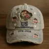 oly-6a9bcde354111a9f3e2c4e8bb4d3fb69 Wholesale Unisex Breathable Polyester Hat with Curved Brim Featuring Printing for America's 250th Anniversary - Nihaojewelry