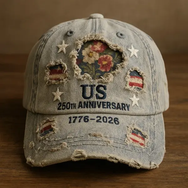 oly-6a9bcde354111a9f3e2c4e8bb4d3fb69 Wholesale Unisex Breathable Polyester Hat with Curved Brim Featuring Printing for America's 250th Anniversary - Nihaojewelry