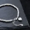 Wholesale Jewelry Simple Style Heart Shape Copper Handmade Chain Bracelets Necklace