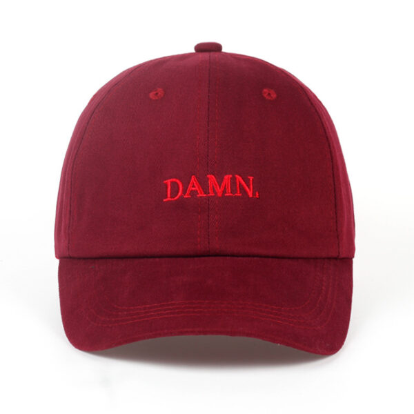 Wholesale Explosions Hat Slang DAMN Letter Embroidered Baseball Cap Outdoor Men’s and Women’s Leisure Sunshade Cap