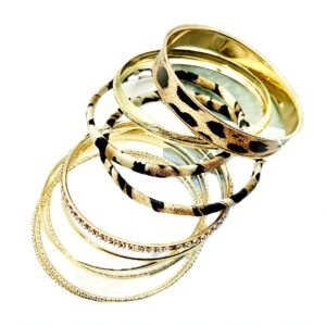 Leopard print embossed