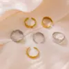 Wholesale Titanium Steel Ring Elegant Niche High-End Design Sense Ring Versatile Open Ring Wholesale Vacuum Electroplating 18K Real Gold Snake