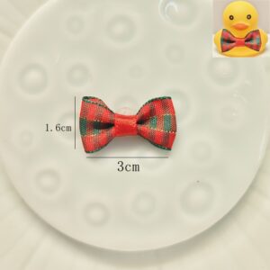 Christmas plaid bow