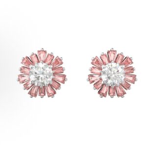 Pink sun earrings