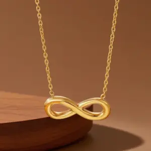 X0232-Number 8-Necklace- Gold