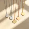 oly-6b29a425a1b03f64540c0d516bc53c2d Wholesale Round Necklace For Independence Day, Unisex 14K Real Gold Plated With Hypoallergenic Box Chain