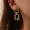 oly-6b52c8f01a8934e39198c622f4701696 Wholesale Waterproof Non Tarnish Circle Stud Earrings For Women, 18K Real Gold Plated 304 Stainless Steel With Zircon Inlay, PVD Coated