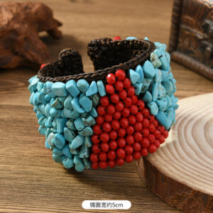 Braided natural stone bracelet (style 13)