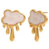 Wholesale 201 Stainless Steel Clouds Simple Style Ear Studs
