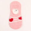 Wholesale Love Valentine's Day Women's Invisible Socks Shallow Mouth Silicone Slip-Stop Women's Boat Socks Soft and Comfortable Women's Socks