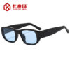 Wholesale fashion personalized simple casual sunglasses Fashion men's and women's street shooting plain sunglasses square sunglasses