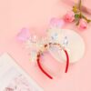 oly-6bb73815adb8064387305606b9531794 Wholesale Valentine's Day Heart Shaped Love Glitter Hair Hoop Red Three-dimensional Love Foam Party Heart Sequin Headband