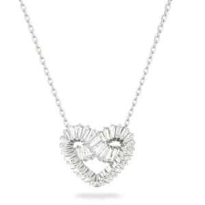 Square diamond twisted love necklace