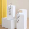 Wholesale Hip-Hop Mechanical Rabbit Earrings for Women, Trendy Internet Celebrity Style, Niche Personality, Simple and Minimalist Earrings