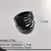 Wholesale Halloween New Style Black Stainless Steel Ring Snake Hand Dark Character Twisted Dark Ring Colorful Festival Suitable Men Women Matching Photography