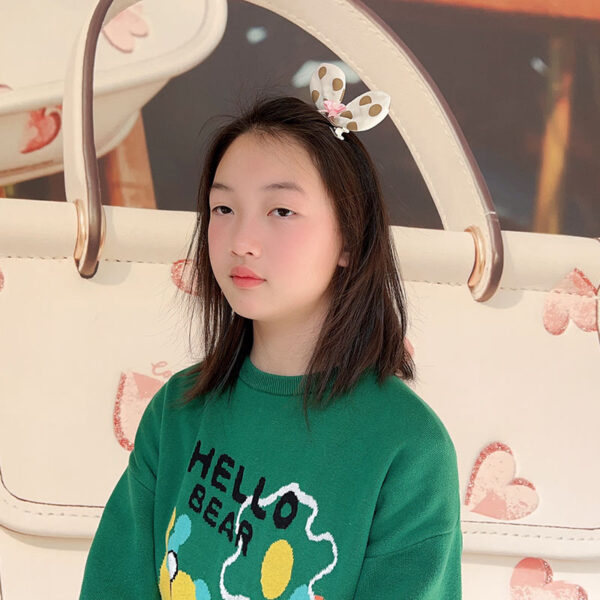Wholesale Korean Style Cute Colorful Dot Hair Clip Children's Three-Dimensional Bow Headwear Princess Top Clip Hair Accessories Girls' Top Clip
