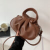 Wholesale Women's Bag Korean Style Portable Versatile Retro Solid Color Cloud Pleated Bag Armpit Shoulder Crossbody Bag