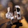 Wholesale  sterling silver couple ring a pair of high-looking men and women closed ring Valentine's Day gift