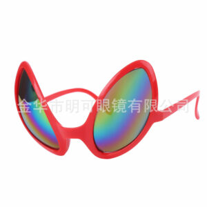 Red Alien Colorful Glasses / All yards