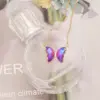 Wholesale PVD Coated 18K Gold Real Gold Plated Butterfly Stainless Steel Elegant Waterproof Non Tarnish 304 Stainless Steel Necklace