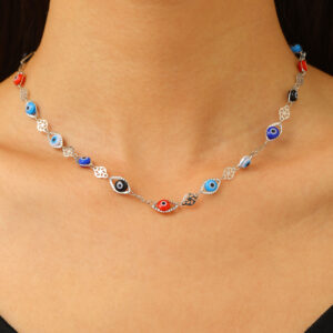 White k necklace g-465