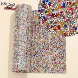 13 randomly mixed colors with pointed bottom and rhinestones / Pointed bottom rhinestones with resin cylindrical hot melt square adhesive tape [full piece 24*40cm small square 3*4cm]